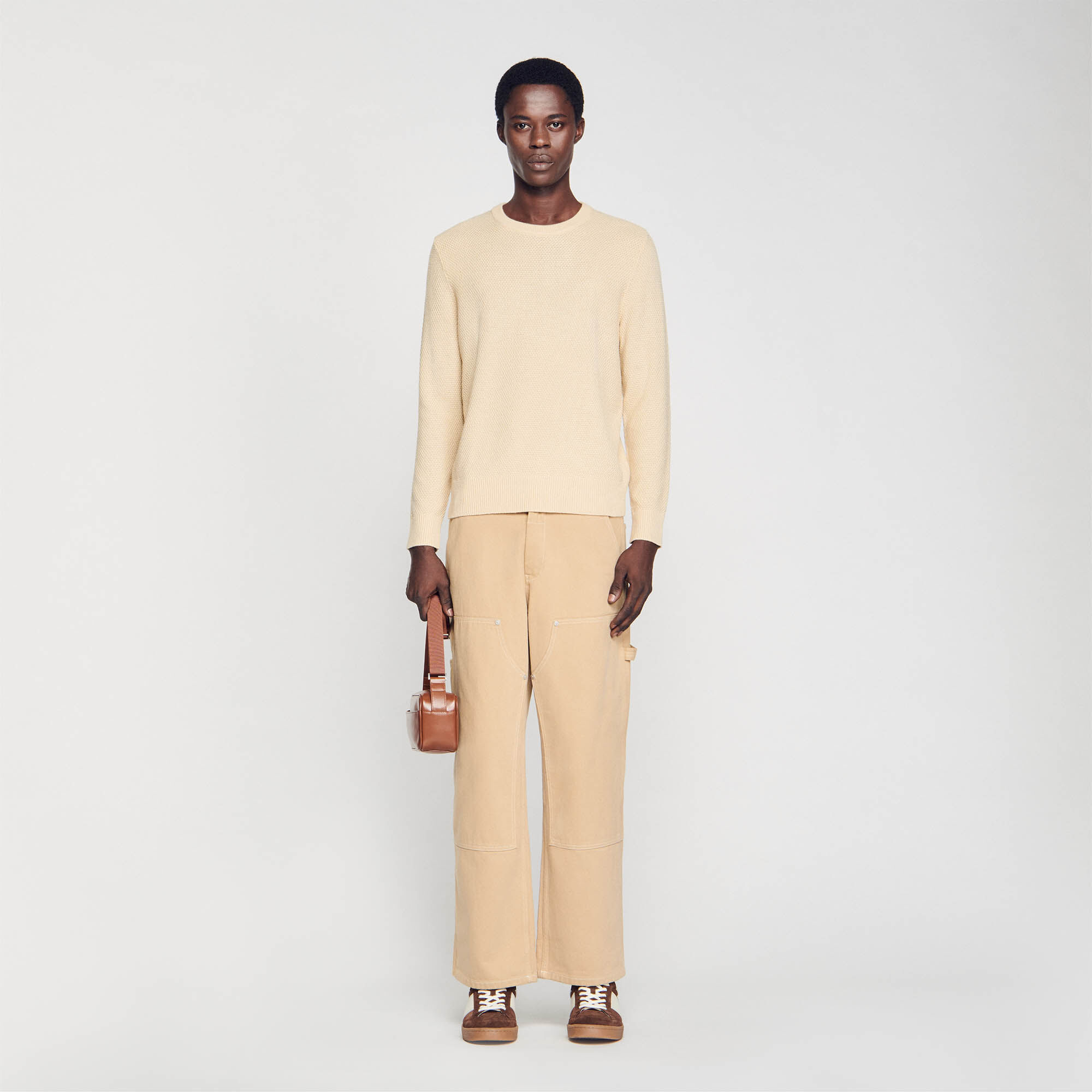 Beige wool jumper new arrivals