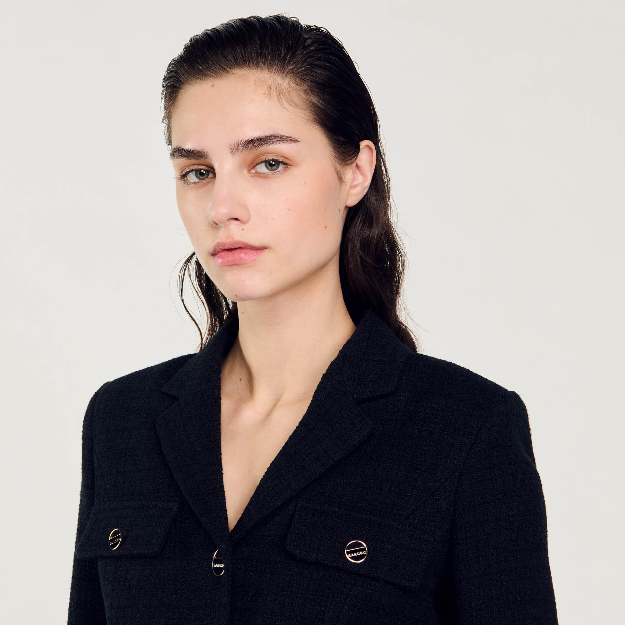 Sandro veste tweed clearance