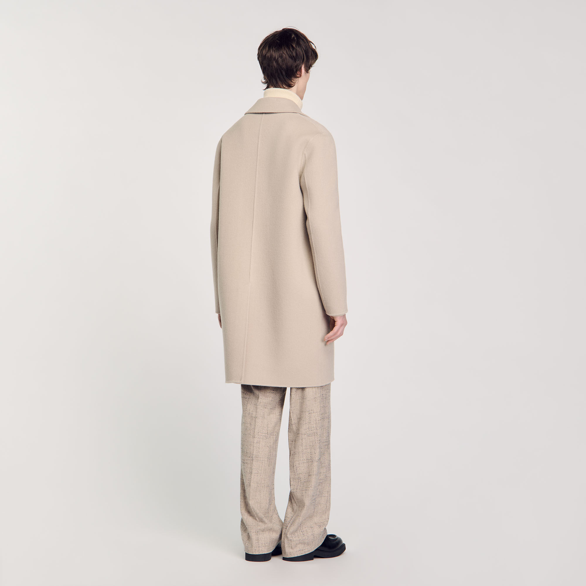Sandro long straight cut coat on sale