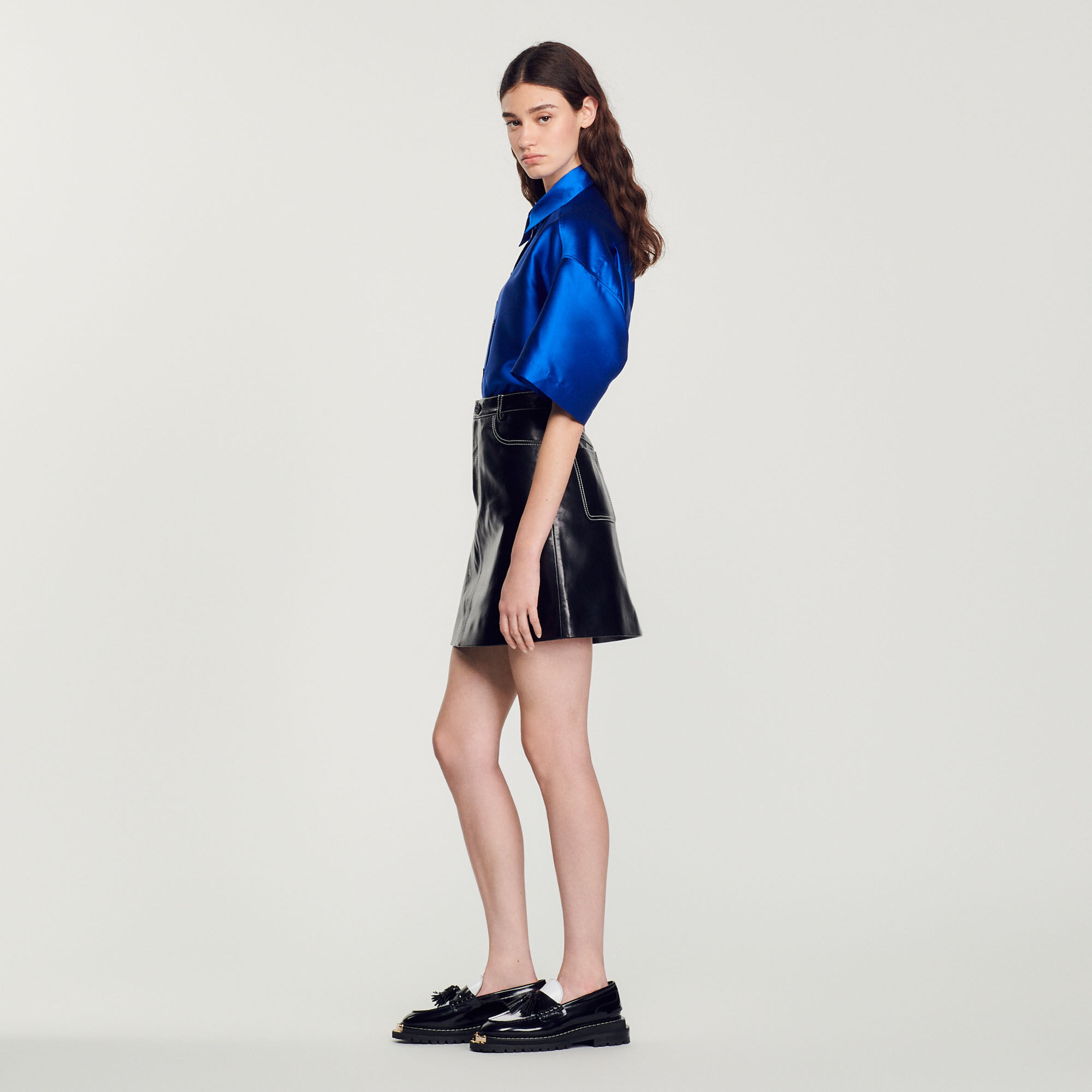 Jupe sandro cuir top