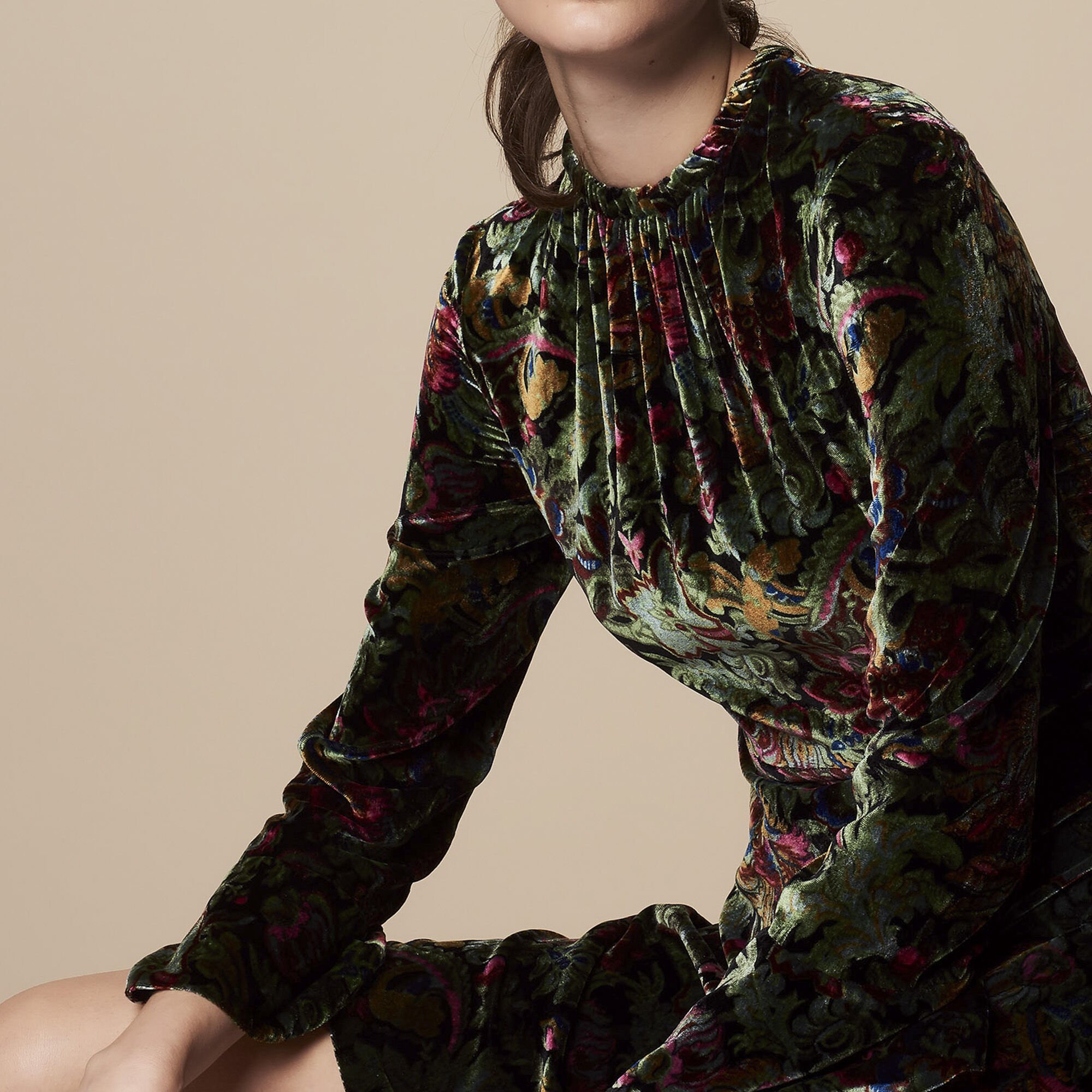 Robe sandro velours 2025